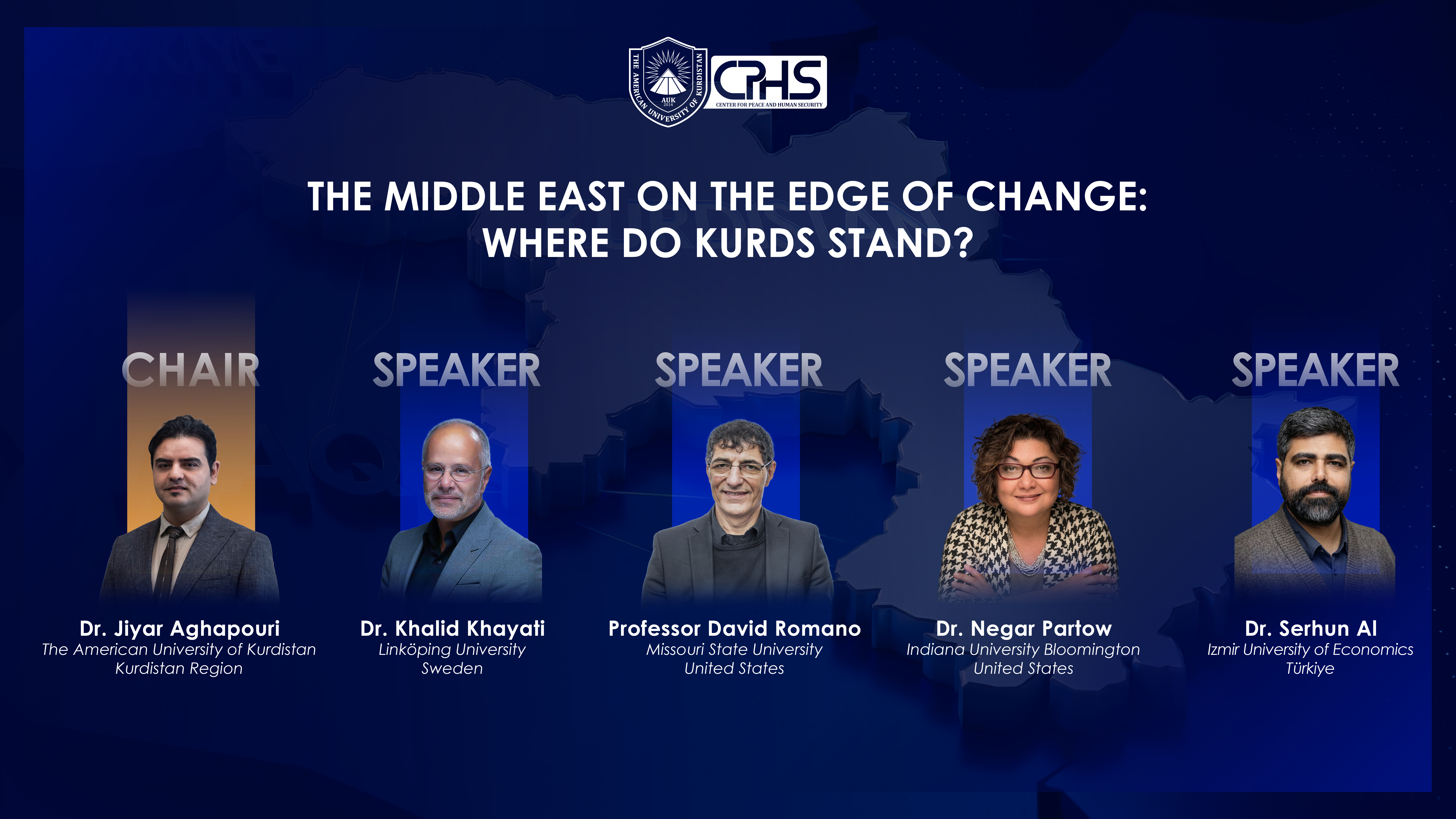 AUK’s Center for Peace and Human Security Hosts “The Middle East on the Edge of Change: Where Do Kurds Stand?”