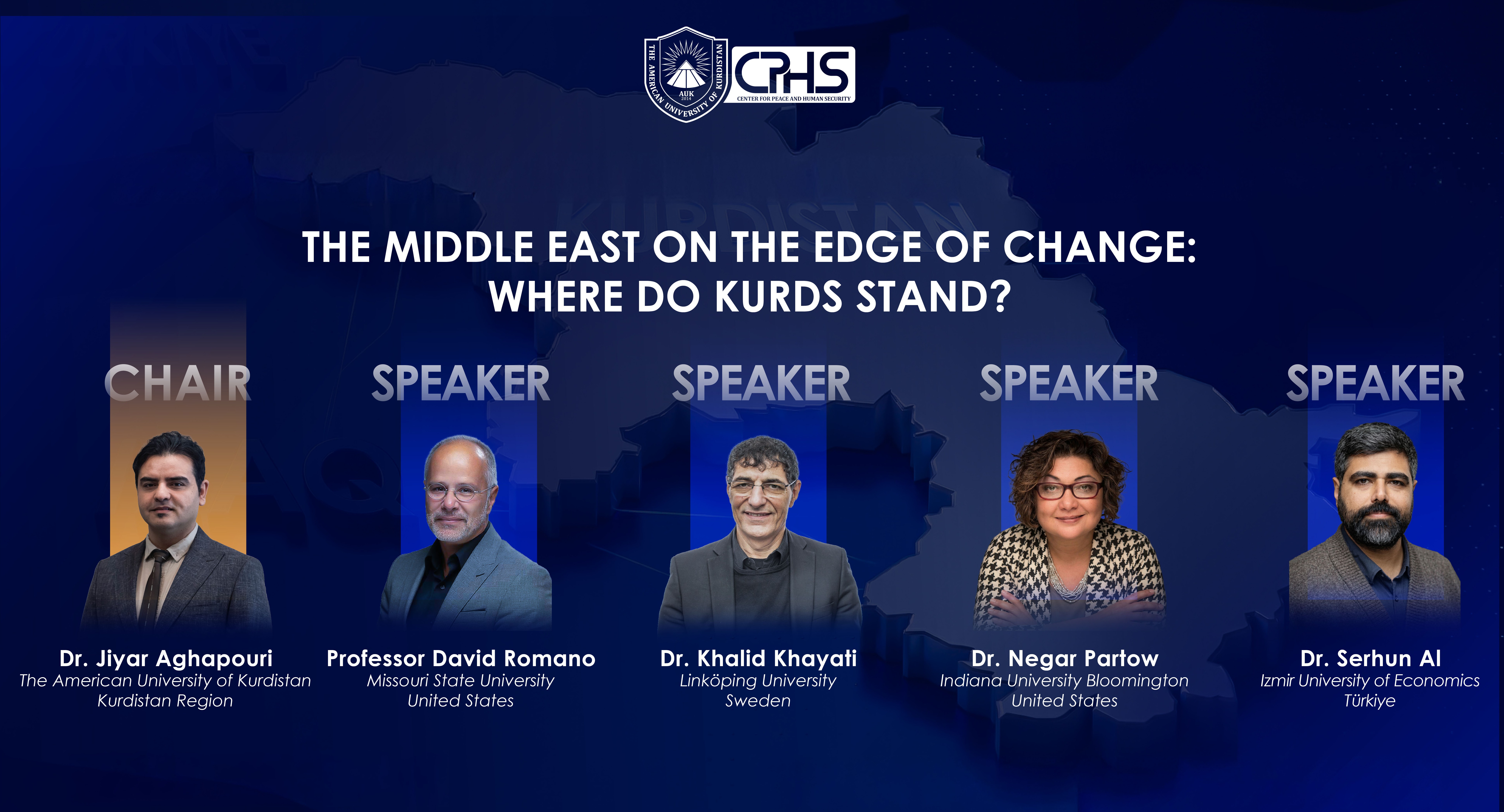 AUK’s Center for Peace and Human Security Hosts “The Middle East on the Edge of Change: Where Do Kurds Stand?”