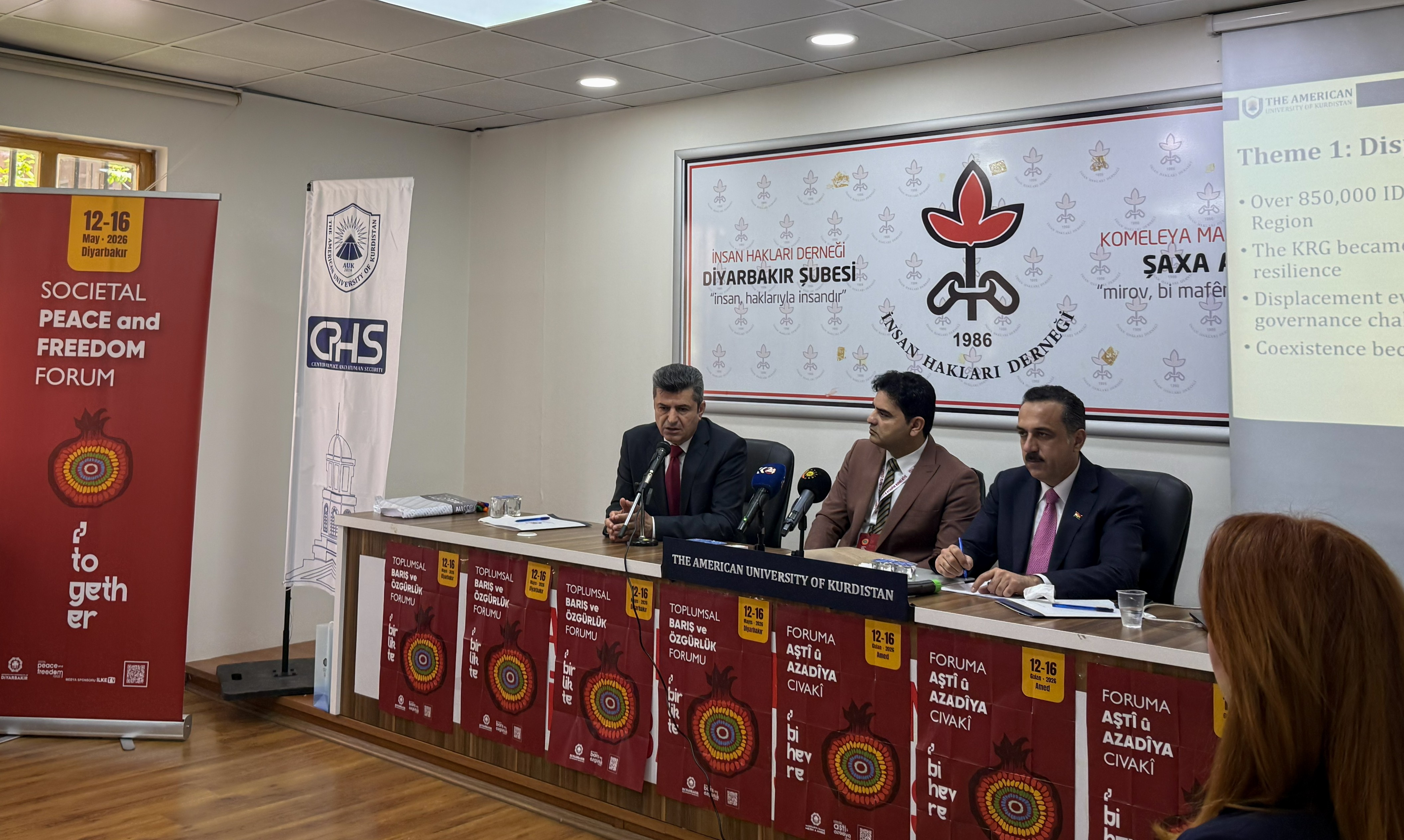 AUK’s CPHS Leads Regional Workshop on Displacement, Coexistence, and Societal Peace in Diyarbakir/Amed