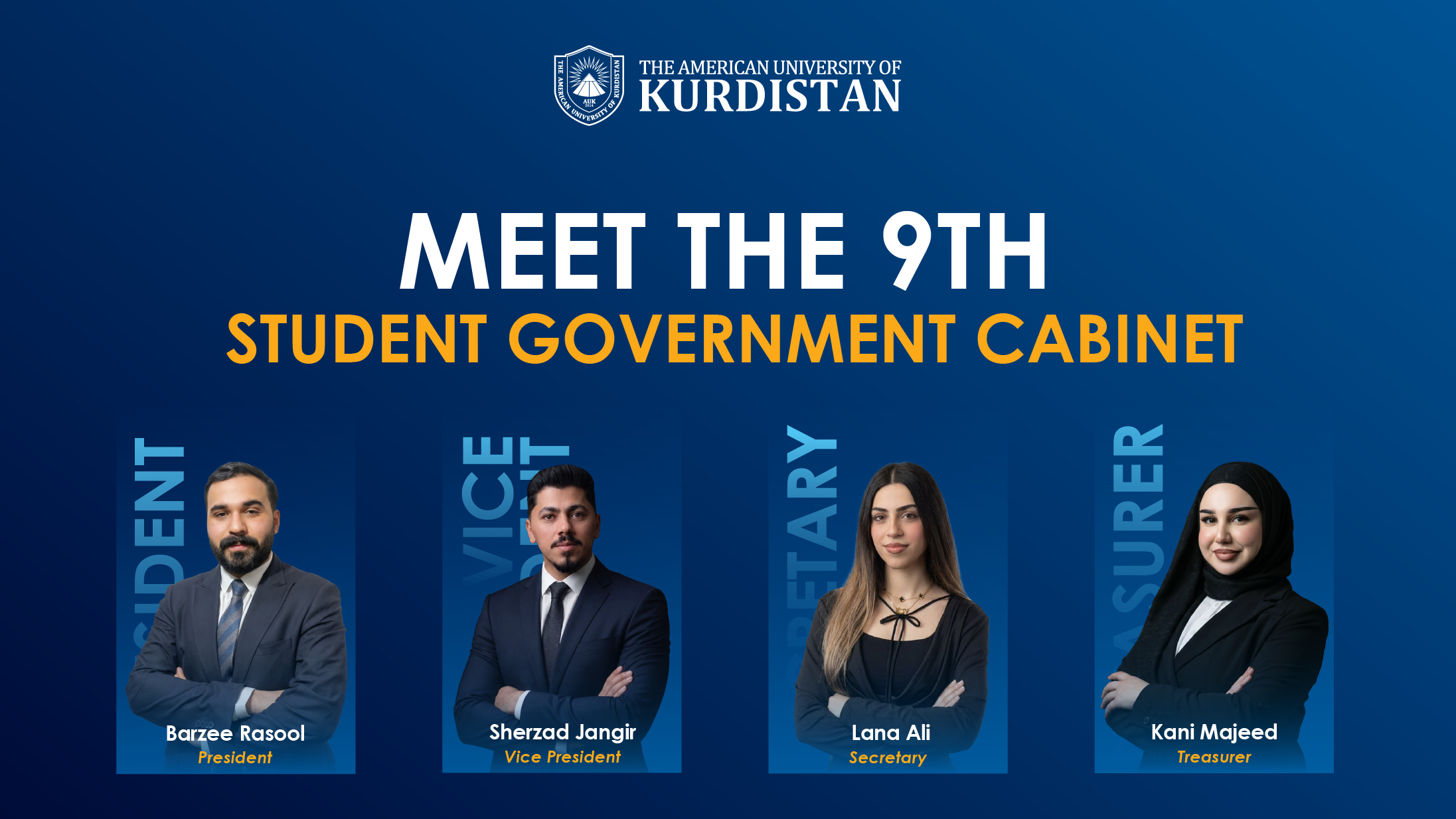 AUK Students Elect 9th Student Government Cabinet