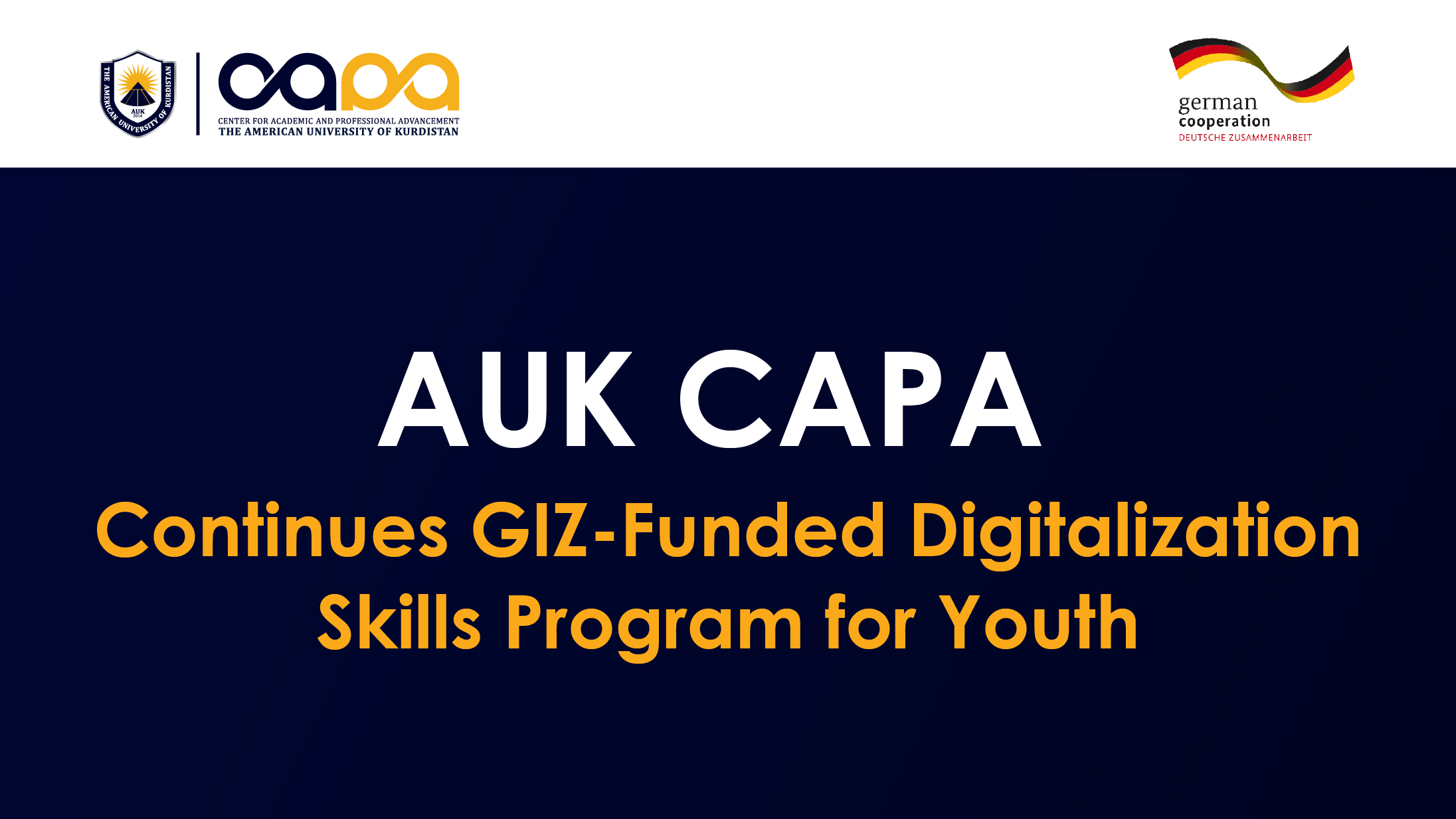 AUK CAPA Continues GIZ-Funded Digitalization Skills Program